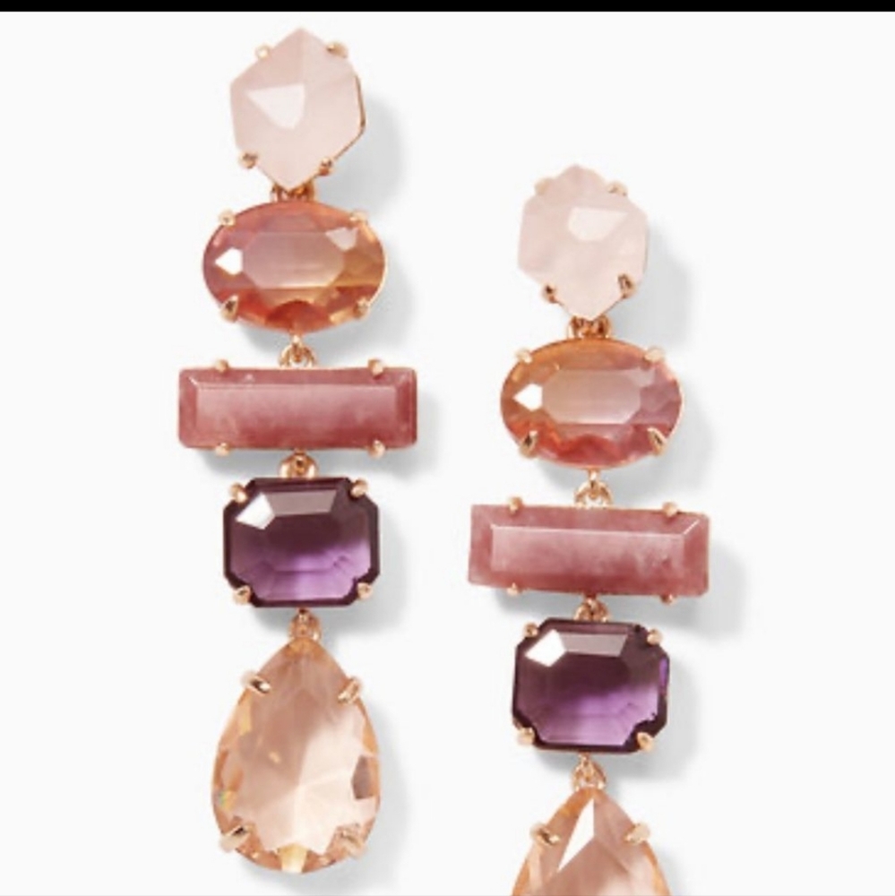 Stella & Dot Gem Linear Earrings
